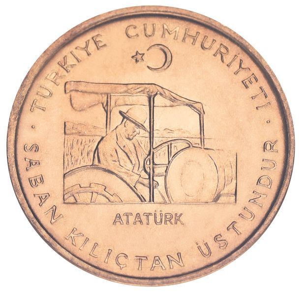 Монета Туреччина 10 куруш 1971 F-VF М19359 фото