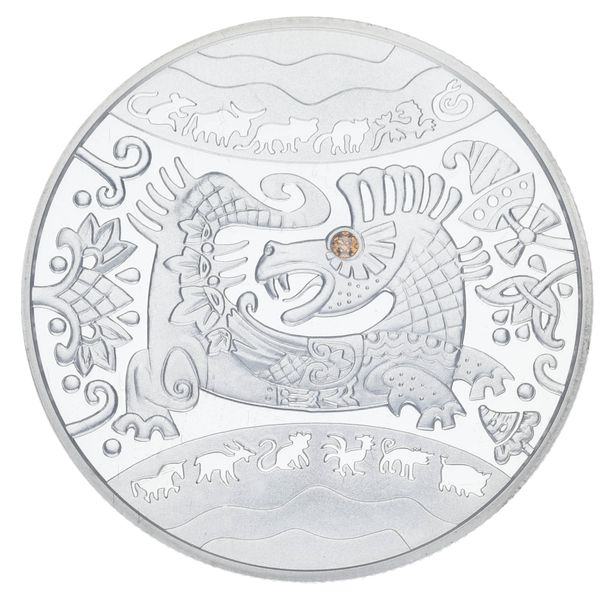 Ukraine 5 hryvnia 2012 "Year of the Dragon" Silver Proof (KM # 645)