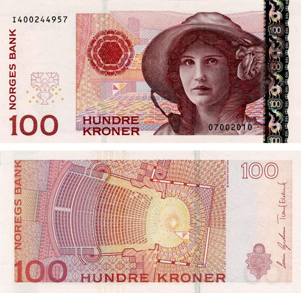 Norway 100 CZK 2010 UNC (P49)