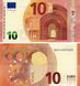 Банкнота Германия 10 евро 2014 XA X002 UNC Драги