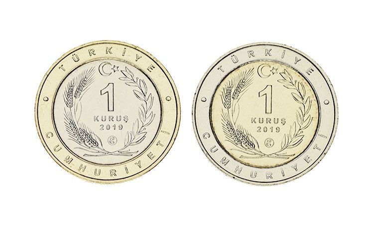 Turkey set of 24 coins for 1 kurush 2019-2020 Bimetal UNC "Birds of Turkey"