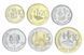 Набор монет Марокко набор из 6 монет 2023 UNC 10, 20, 50 сантим, 1, 5, 10 дирхам М19958 фото 1