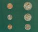 Fiji Set of coins 1981-1982 UNC 1, 2, 5, 10, 20, 50 cents and 1 mark Booklet