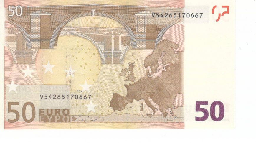 Іспанія 50 євро 2002 V M052 UNC Б06786 фото