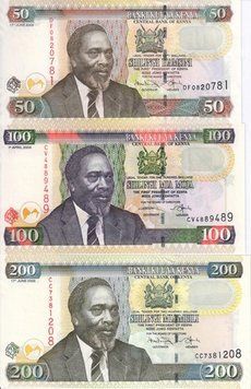 Kenya set of 5 2006-2010 UNC banknotes