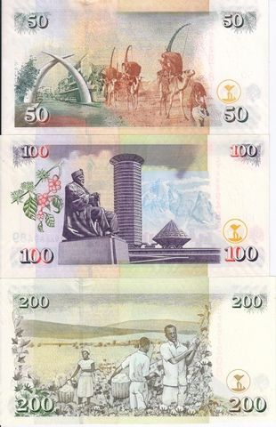 Кенія набір з 5 банкнот 2006-2010 UNC Б03510 фото