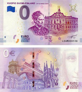 Банкнота Фінляндія 0 ЄВРО 2018 &laquo;Місто Куопіо&raquo; UNC Б13665 фото