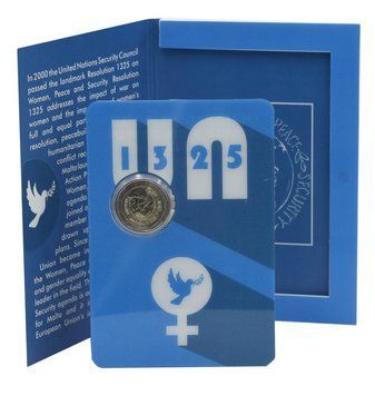 Coin Malta 2 euro 2022 Bimetal UNC UNSC Resolution on Women, Peace and Security