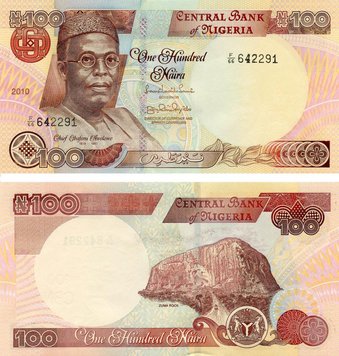 Nigeria 100 Naira 2010 UNC (P28)