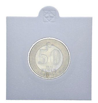 Монета Турция 50 куруш 2005 Биметалл AU-UNC М11900 фото