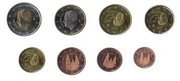 Іспанія набір з 8 монет євро 2017 UNC 1, 2, 5, 10, 20, 50 євроцентів, 1, 2 євро М06351 фото