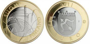 Монета Фінляндія 5 євро 2011 &laquo;Історичні провінції - Савонія&raquo; UNC (KM#162) М03002 фото