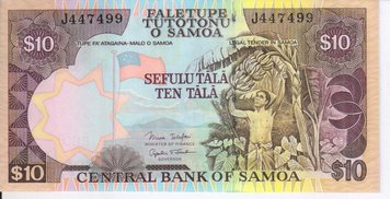 Samoa 10 Tala 2002 UNC (P34)