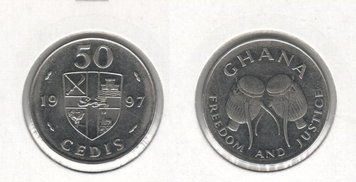 Ghana 50 Cedi 1997 F-VF (KM # 31a)