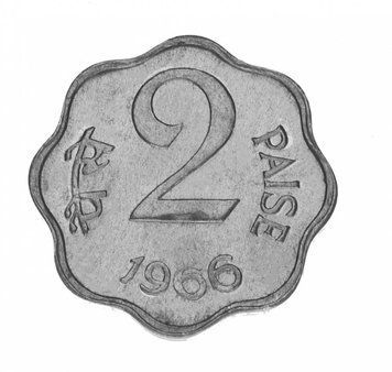 India 2 paisa 1966 F-VF