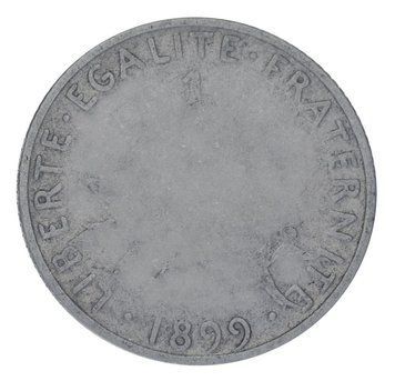 Монета Франція 1 франк 1899 Срібло F-VF М20807 фото