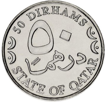 Qatar 50 dirham 1973-2003 AU-UNC