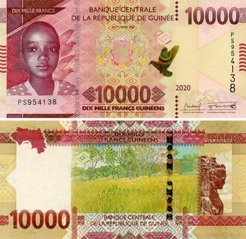 Guinea 10000 francs 2020 UNC (PW49A)