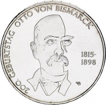 Німеччина 10 євро 2015 &laquo;Отто фон Бісмарк&raquo; UNC (KM#341) М08660 фото