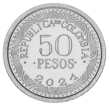 Colombia 50 Pesos 2021 UNC Bear