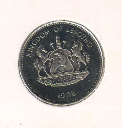 Lesotho 5 Maloti 1998 VF (km # 59)