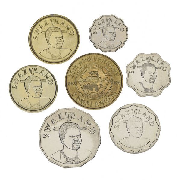 Свазиленд набор из 7 монет 1999-2003 VF М04672 фото