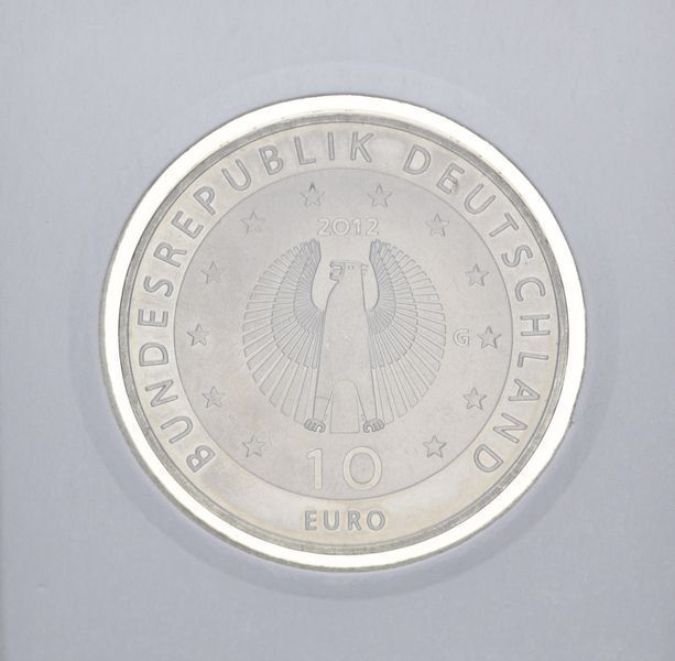 Монета Німеччина 10 євро 2012 &laquo;50 років Німецької організації допомоги голодуючим світу&raquo; UNC (KM#309) М04943 фото