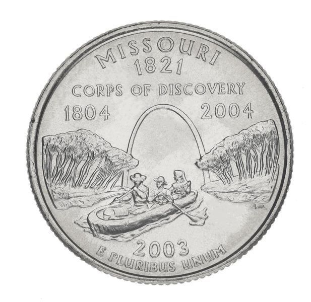 Coin US 25 cents (quarter) 2003 D States and Territories - Missouri UNC (KM # 346)