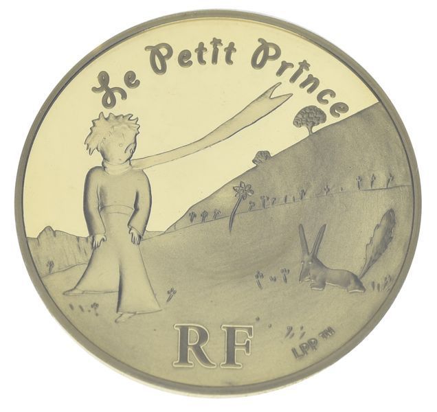 Золотая монета Франции 20 евро 2007 Proof Маленький принц (Au 920, 17 грамм) М23509 photo
