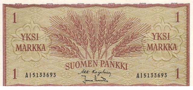 Finland 1 mark 1963 UNC (P98)