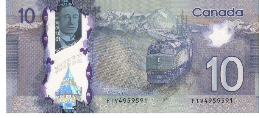 Канада 10 доларів 2015 UNC Б06537 фото