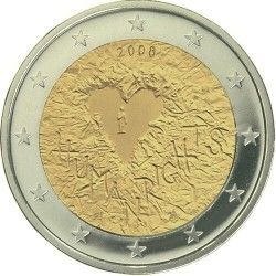 Finland 2 euro 2008 "60 years of the Declaration of Human Rights" UNC (KM # 143)