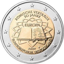 Германия 2 евро 2007 «Римский договор» UNC (KM#259) М00063 фото