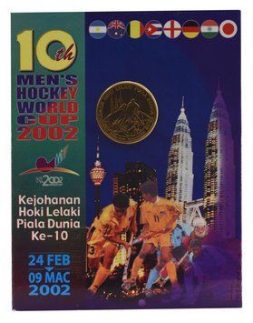 Coin Malaysia 1 Ringgit 2002 UNC Field Hockey Souvenir Box