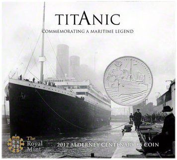 Великобританія 5 фунтів 2012 &laquo;Титанік&raquo; UNC в буклеті (KM#220) М07293 фото