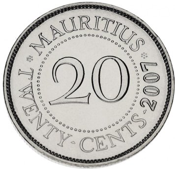 Mauritius 20 cents 2000-2010 AU-UNC