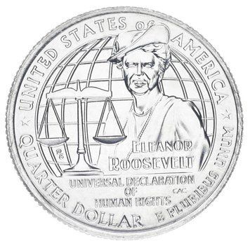 Монета США 25 центів (квотер) 2023 UNC P 8-а монета Жінки Америки - Елеонора Рузвельт М17640 фото