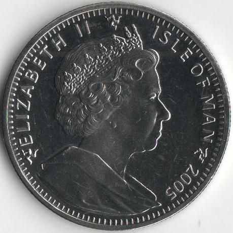 Coin Isle of Man 1 crown 2005 &ldquo;Award.&nbsp;Order of the White Rose of Finland "UNC (KM # 1230)