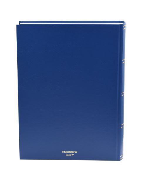 Альбом для марок (кляссер) на 64 страницы (32 белых листа) BASIC синий Leuchtturm А19593 фото