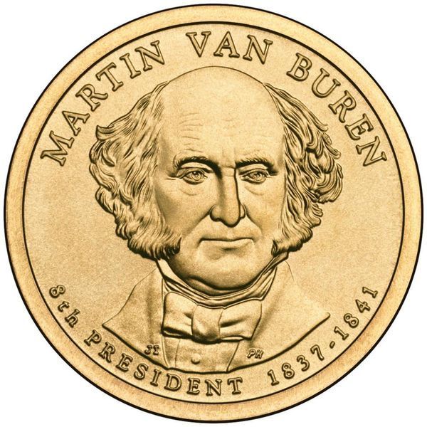 Coin USA 1 dollar 2008 P "8th President Martin Van Buuren" UNC (KM # 429)