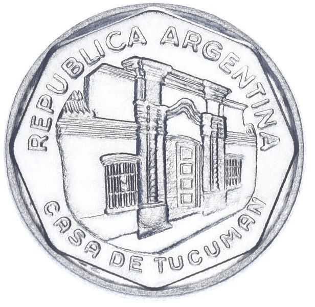 Монета Аргентина 5 аустралей 1989 VF-AU М17216 фото
