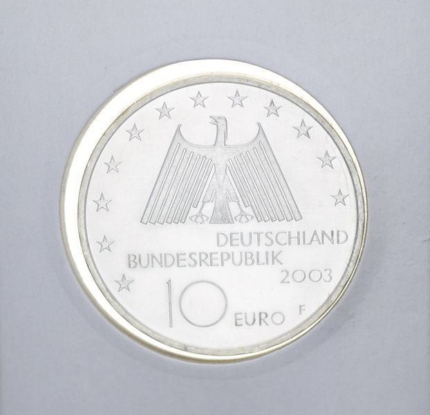 Монета Німеччина 10 євро 2003 &laquo;Рухр.&nbsp;Індустріальний ландшафт &raquo;Срібло UNC М10883 фото