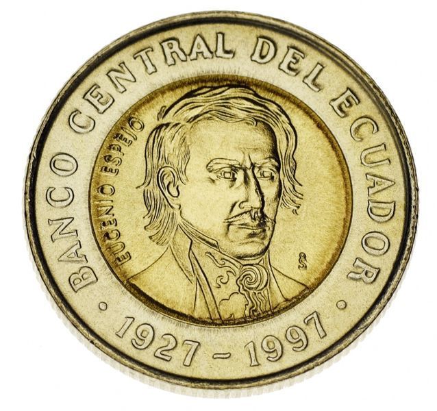 Эквадор 1000 сукре Биметалл 1997 UNC М14186 фото