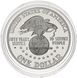 Coin USA 1 dollar 1991 Silver S Proof 50th Anniversary USA Oil Fund Eagle (KM # 232)