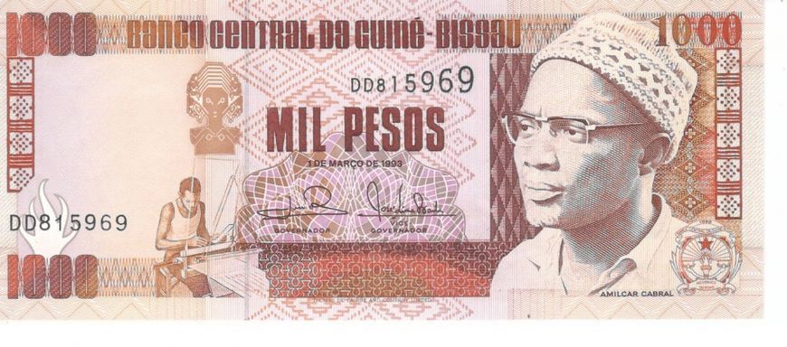 Banknote Guinea-Bissau 1000 pesos 1993 UNC (P13)